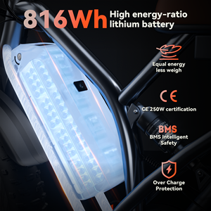 Bicicleta Eléctrica JANSNO Fatbike X50 para Adultos, con Neumáticos Gruesos, Frenos de Disco, Bicicleta Eléctrica, Almacén en Reino Unido y la UE, Bicicleta Eléctrica de Montaña - Product Image 4