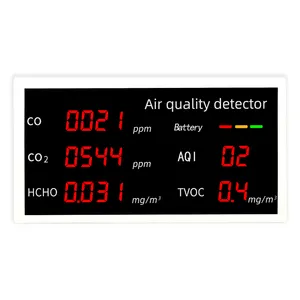 W17 yüksek doğruluk Mini hava kalitesi dedektörü CO CO2 HCHO TVOC AQI hava kalitesi dedektörü
