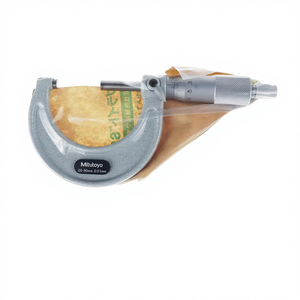 Originele Mitutoyo buitenmicrometer set 0-25mm, 25-50mm, analoge wijzerplaat, geharde & geslepen spindels - Product Image 2