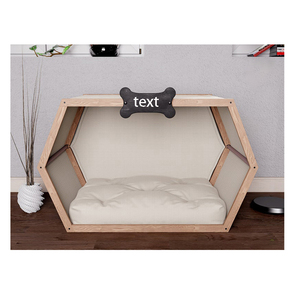 लकड़ी के पालतू घर बिल्ली बिस्तर लकड़ी कुत्ता घर पालतू घर कुत्ते Kennel - Product Image 1