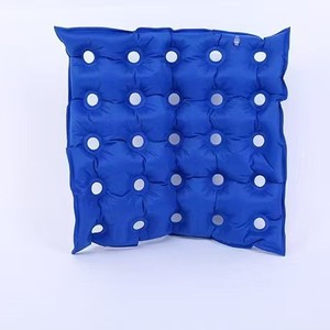 Inflatable Seat Cushion Blue Square Medical Anti-Decubitus <b>Pad</b> <b>For</b> Bedridden Wheelchair Users Office Workers <b>Hips</b> Support - Product Image 1