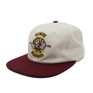 Casquettes de baseball décontractées en coton délavé vintage à 6 panneaux, avec logo brodé personnalisé, en sergé bicolore - Product Image 2