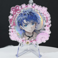 Support de bureau en acrylique personnalisé avec impression photo, écologique, pour création de marque, figurine anime, décoration de bureau, standee en acrylique