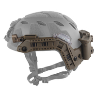 Kit Tactique Modulaire ARC Rail Intégré avec Boîtier de Batterie, Lampe IR, Lampe Torche LED, Double Lampe de Signalisation, Équipement pour Casque Rapide en Nylon