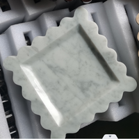 Pierre naturelle Rosso Levanto Marbre Travertin Stone Catch All Tray Bijoux Display Collection Plate