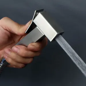 Высокое качество <span class=keywords><strong>ABS</strong></span> Туалет ручной биде кран распылитель Биде набор распылитель пистолет для ванной самоочищающийся Handheid - Product Image 2