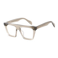 MS 7718 Monture de lunettes optiques tendance haut de gamme en acétate, monture intégrale surdimensionnée, lunettes personnalisées ODM/OEM de haute qualité