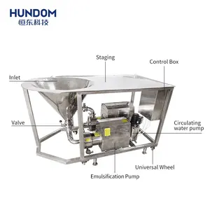 Emulsionante em aço inoxidável, liquidificador de água e pó, misturador de líquidos sólidos, máquina de mistura