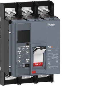 HEQ980LR ปรับแต่งได้ด้วยชุดเบรกเกอร์แบบหล่อขึ้นรูปของ Hagers รุ่น h3+ PW1600 LSIG 3P 1250A 70kA - Product Image 1