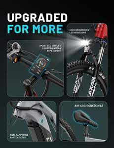 จักรยานไฟฟ้า EU Stock Duotts E29 Pro จักรยานไฟฟ้าเสือภูเขา จักรยานไฟฟ้าสำหรับปั่นบนทางวิบาก จักรยานไฟฟ้า จักรยานไฟฟ้าภูเขา จักรยานไฟฟ้า - Product Image 6