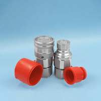 RAYPOO 1/2 ISO16028 Raccord rapide hydraulique à face plate + Ensemble de raccords femelle/mâle avec capuchons anti-poussière Neuf Garantie 1 an