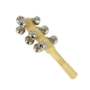 Lot de 13 hochets à clochettes - Instruments Orff pour l'éducation précoce, hochets à main interactifs à treize clochettes pour enfants - Product Image 1