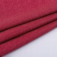 Tissu en maille épaisse Lurex en microfibre, teinture en Polyester, Stock en turquie, vente en gros