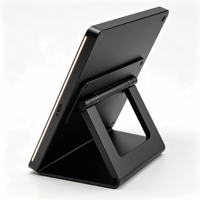 Support d'écran numérique E Ink en aluminium massif usiné CNC, revêtement noir, pliable et réglable, pour bureau