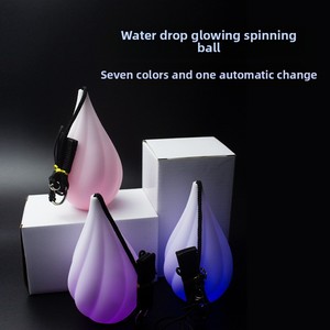 Dẫn POI bóng đèn sợi quang, 9 màu chế độ ánh sáng và nhấp nháy mô hình mềm quay quả bóng, trẻ em tung hứng sáng bóng - Product Image 4