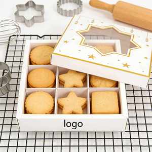 Factory Direct Customizable White Cookie <b>Gift</b> <b>Box</b> With Window & Insert Elegant Ideal for Biscuit & Candy Packaging - Product Image 1