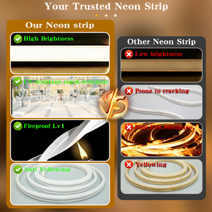 Bande lumineuse LED néon flexible en silicone courbée 24V 12V haute luminosité pour extérieur, éclairage DIY à façonner - Product Image 4