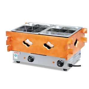 เครื่องทอด <span class=keywords><strong>Domut</strong></span> ไฟฟ้าสแตนเลส2ถัง,เครื่อง Oden เตา Oden เชิงพาณิชย์เตาอบไฟฟ้า Oden - Product Image 1