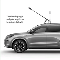 Nuevo kit de soporte con ventosa para coche con adaptador de bola invisible para palo selfie para accesorios de cámara de acción Insta360 X4 X3