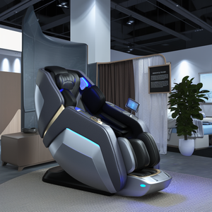 Snowfit Luxury 4D Silla de masaje de gravedad cero Masajeador 4D de presión de aire de cuerpo completo con características portátiles Gris-Repuestos incluidos - Product Image 1