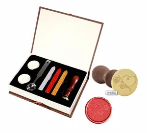 Wax seal stamp set kit for gifts letters crafts wedding invitation and decoration sealing