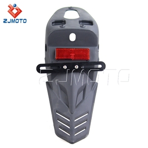 Guardabarros Trasero para Motocross, Supermoto, <span class=keywords><strong>Enduro</strong></span>, Universal, con Soporte para Placa de Matrícula y Reflector Rojo para SUZUKI YAMAHA - Product Image 3