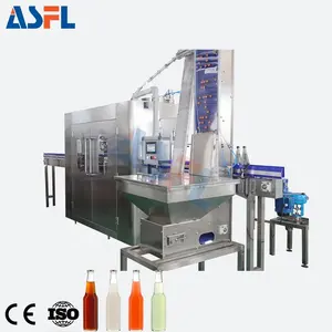 Full Automatic 3 In 1 Carbonated Drink Soda Cola Filling Machine/Glass Bottle Cola Beverage Filling Machine