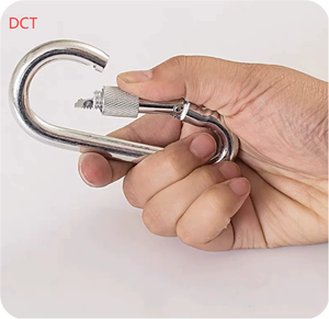 Móc khóa leo núi mạ kẽm, kẹp lò xo, thép không gỉ 304, móc khóa an toàn có vòng tròn, móc khóa an toàn - Product Image 2