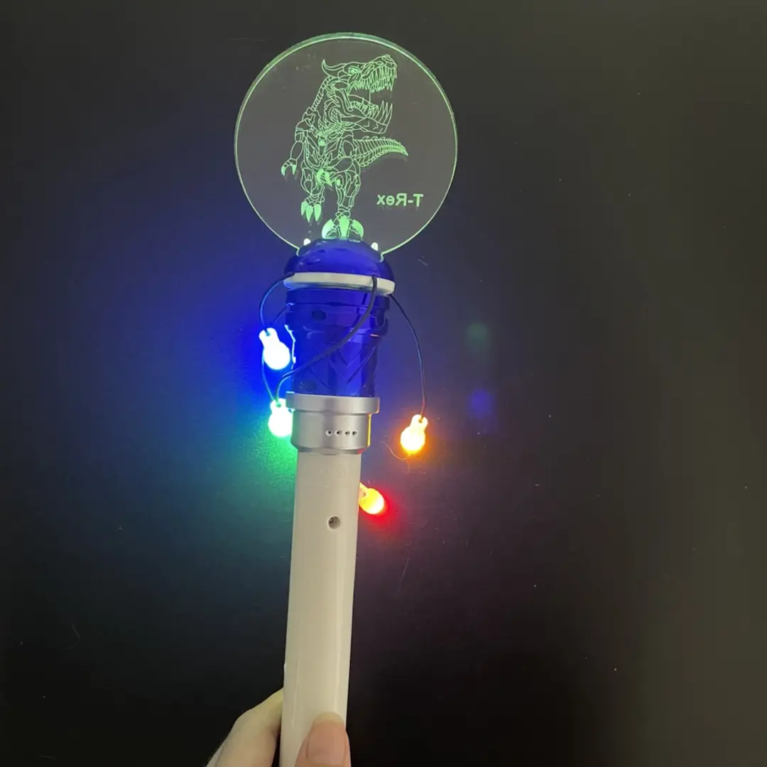 2023 Party Supply Factory Direct Luminous Led Toys Rotating Magic Wand Kids Spinning Magic Wand Party Decoration
