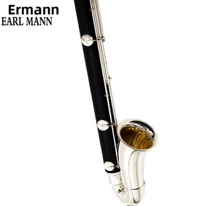 Clarinete bajo Ehrman Conderbeth Down B, para interpretación profesional, baquelita, niquelado, B-Drop, para orquesta, opcional, negro - Product Image 3