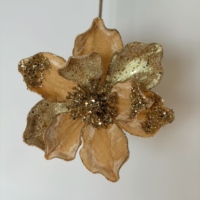 Fleurs de Poinsettia artificielles en polyester faites à la main pour la décoration d'arche de mariage en intérieur, tailles et couleurs personnalisées, fête