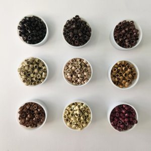 Anneaux micro-linés en silicone AWYQYH, perles à pointe en I pour extensions de <span class=keywords><strong>cheveux</strong></span> humains, outils professionnels pour extensions capillaires - Product Image 3