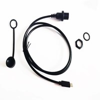 Kabel Ekstensi Tipe-C Male-to-male Tahan Air Berbahan Tembaga Kelas Mobil Baru, Panjang 1 Meter, untuk Data dan Pengisian Daya