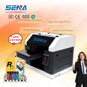 <span class=keywords><strong>Impresora</strong></span> plana UV de inyección de tinta económica para carcasas de teléfono, tarjetas de identificación, botellas, bolígrafos, cajas, etiquetas, máquina de impresión a color con altura de impresión de 30 cm - Product Image 1