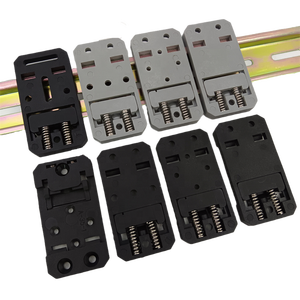 A-35-1 Đường Sắt Khóa 35mm DIN đường sắt gắn khung mạnh mẽ khả năng chịu lực đen nhựa kẹp cho hệ thống đo lường số liệu - Product Image 1