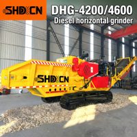 Broyeur horizontal sur chenilles autopropulsé diesel pour le bois