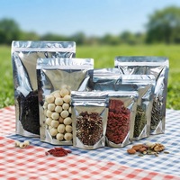 Sachets Doypack à Fermeture Zip avec Fenêtre, Faible MOQ, pour Café, Snacks et Emballage Alimentaire