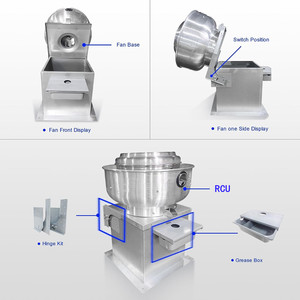 Ventilatore di Scarico Commerciale a Flusso Ascendente <span class=keywords><strong>per</strong></span> Cucine di Ristoranti, Camion di Cibo, Estrattore <span class=keywords><strong>per</strong></span> Funghi 110V Oltre 3000CFM - Product Image 4