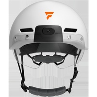 Foxwear FW-V6S Halfhelm met GPS Dashcam Vizier PC+Geïmporteerd EP Materiaal voor Fiets- en Racefietsgebruik