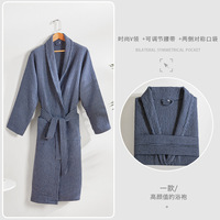 100% peignoirs en mousseline de coton unisexe 4 couches robes de chambre, loisirs maison vêtements pyjamas