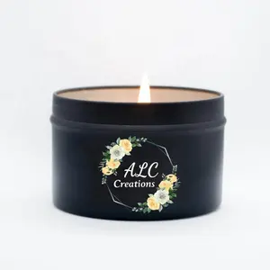 Factory Wholesale Mini Decorative Tin Candles Natural Soy Wax Fragrance Oil Candles with Gift Box For Birthday Home Scented