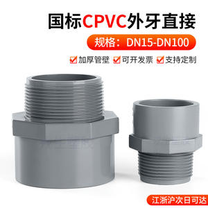 Raccord à filetage externe en CPVC Rong Sheng, connecteur de tuyau d'eau en PVC rigide, conforme aux normes nationales et internationales - Product Image 5