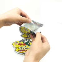 Sachets Doypack imprimés refermables thermoscellables découpés sur mesure pour aliments, 3,5 g, en aluminium et plastique, avec fermeture éclair, sacs Mylar personnalisés