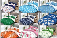 Ensemble de draps de lit de bonne qualité 140 g/m², 6 pièces, 2 draps et 4 taies d'oreiller, ensemble de literie 3 places, drap de lit king size, ensemble en coton