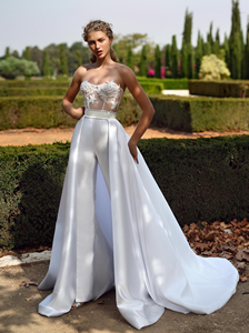 15421 # vraies photos détachable balayage train <span class=keywords><strong>robe</strong></span> <span class=keywords><strong>de</strong></span> <span class=keywords><strong>mariée</strong></span> <span class=keywords><strong>combinaison</strong></span> appliques illusion dentelle sans bretelles <span class=keywords><strong>robe</strong></span> <span class=keywords><strong>de</strong></span> <span class=keywords><strong>mariée</strong></span> avec <span class=keywords><strong>pantalon</strong></span> - Product Image 4