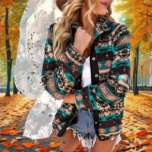 Hot Sale <b>Men</b> Autumn Casual Eco-Friendly Breathable Sherpa <b>Jackets</b> Aztec Pattern Children Single Breasted Warm Fleece <b>Pullover</b> - Product Image 2