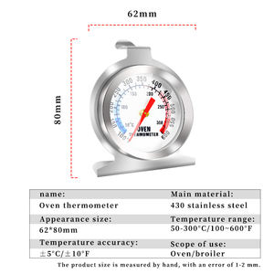 Zifferblatt Bimetall ofen Backt hermo meter Dual Scale (°C/°F) zum Kochen und Fleisch Metall Fleisch <span class=keywords><strong>Thermometer</strong></span> - Product Image 3