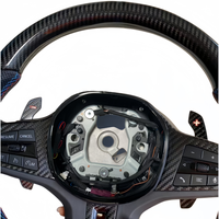 Volant de voiture personnalisé en fibre de carbone semi-perforé en cuir pour BMW G87 G80 G90 G82 G38 G30 G31 G20 G21 G12 G10 G05 G06
