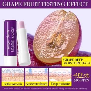 Le nouveau baume à lèvres SADOER Clear Grape hydrate, prévient les gerçures, répare, nourrit et embellit les lèvres - Product Image 4