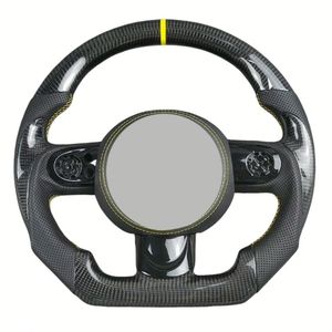Volante de Coche Personalizado de Cuero y Fibra de Carbono Forjada para <span class=keywords><strong>Mini</strong></span> <span class=keywords><strong>Cooper</strong></span> Jcw R50 R52 R53 R55 R56 R57 R60 R61 F55 F56 F57 F54 F60 - Product Image 6